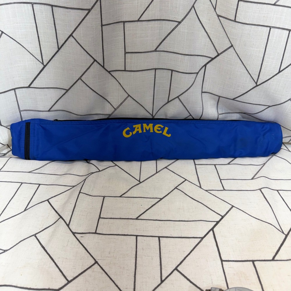 Camel Joe Camel Tube Cooler OS Blue‎ Vintage 90s Smooth Character 6-Pack Bag